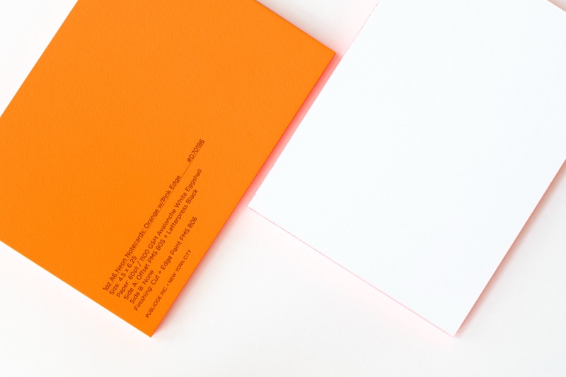 1oz Fluorescent Notecards. Photo 3