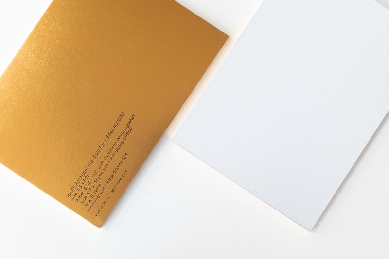 1oz Gold Notecards. Photo 3