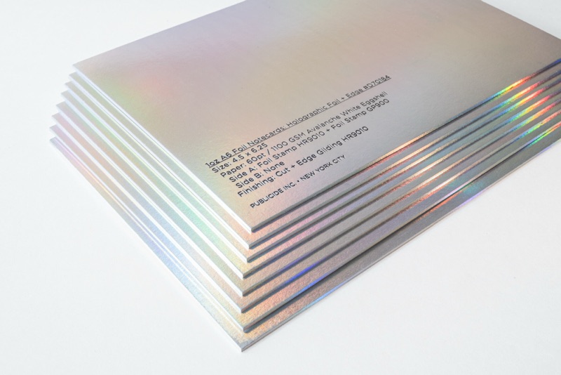 1oz Holographic Notecards. Photo 5