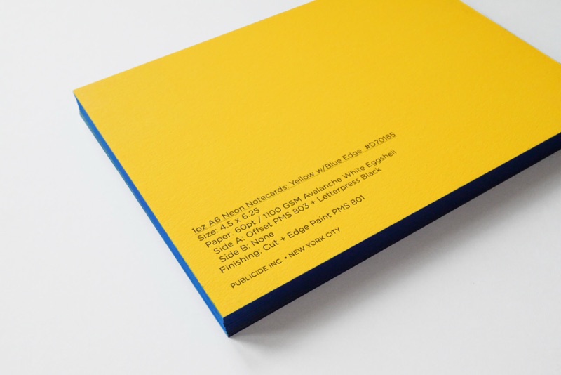 1oz Safety Yellow Notecards, photo 2