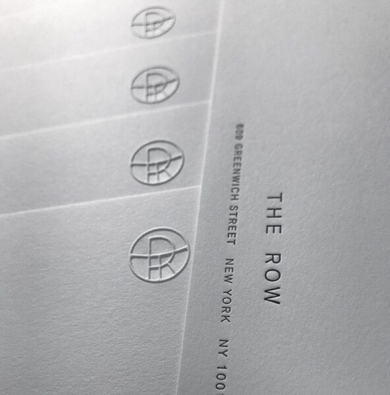 Blind emboss letterpress stationery