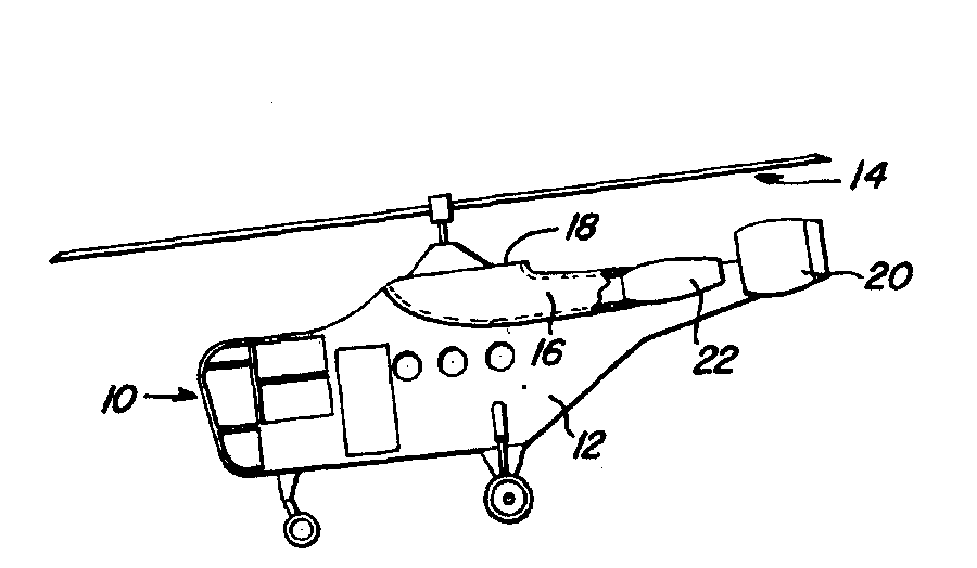 Vintage patent line drawing of a helicopter: Publicide's rush delivery mascot