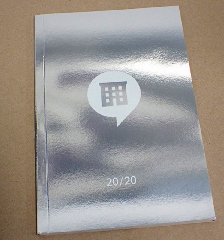 CMYK booklet on metallic paper