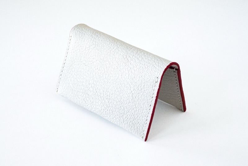 Cream Leather Wallet; photo 3