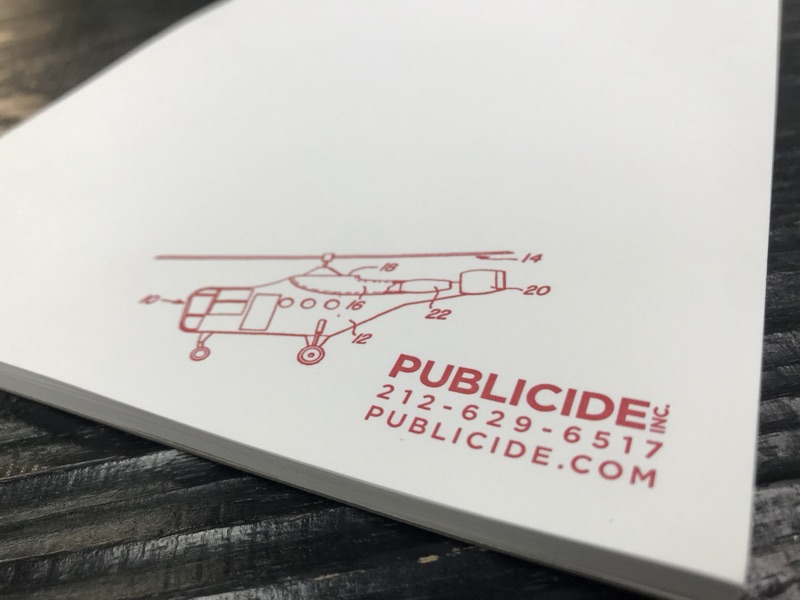 Custom printed notepad