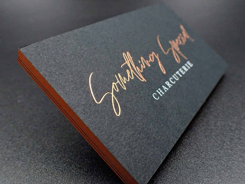 Edge gilding black paper cards