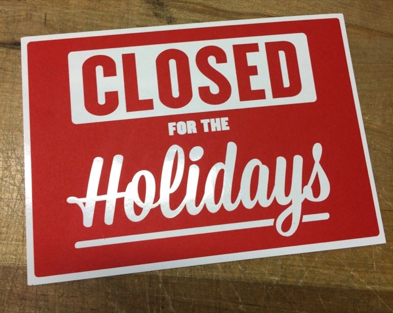Foil stamp holiday card corporate