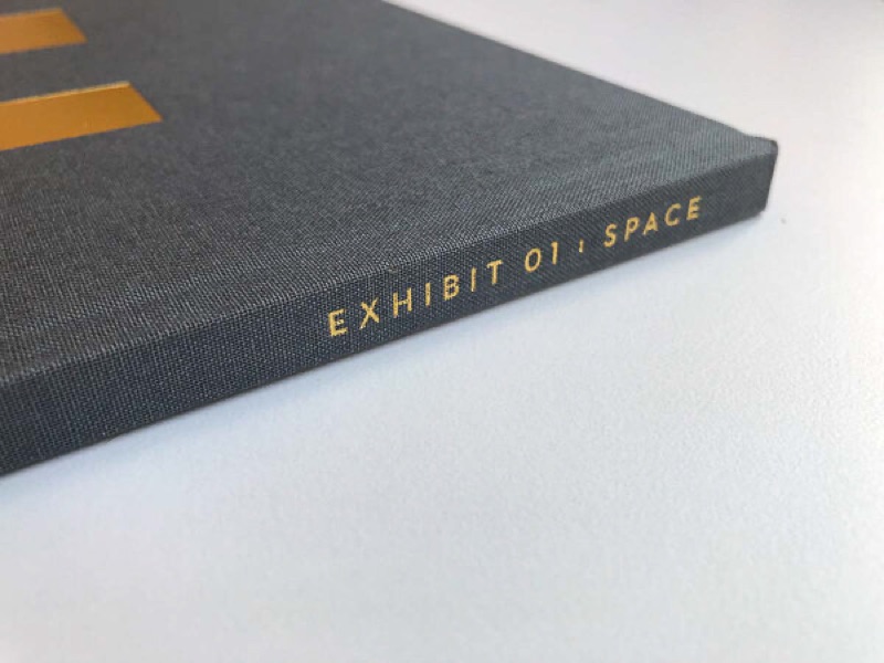 Foil stamped clothbound gallery book