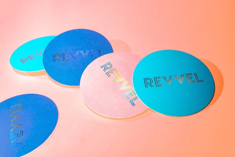 Foil stamped coasters