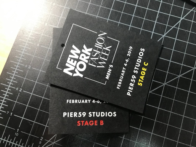 Foil stamped hang tags