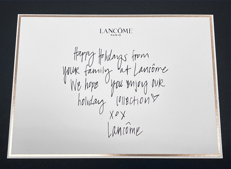 Foil stamped holiday cards