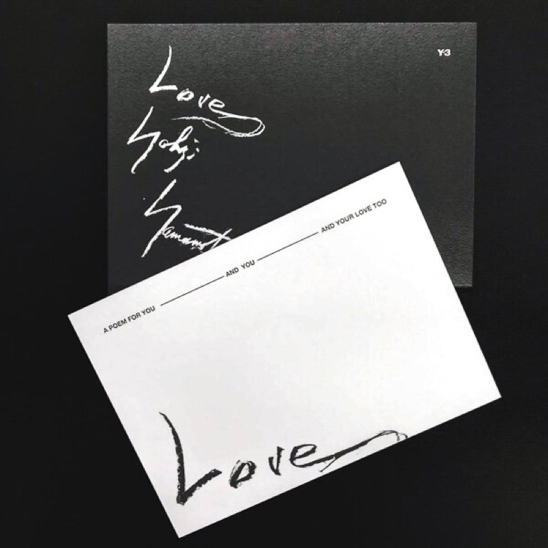 Full bleed black postcard
