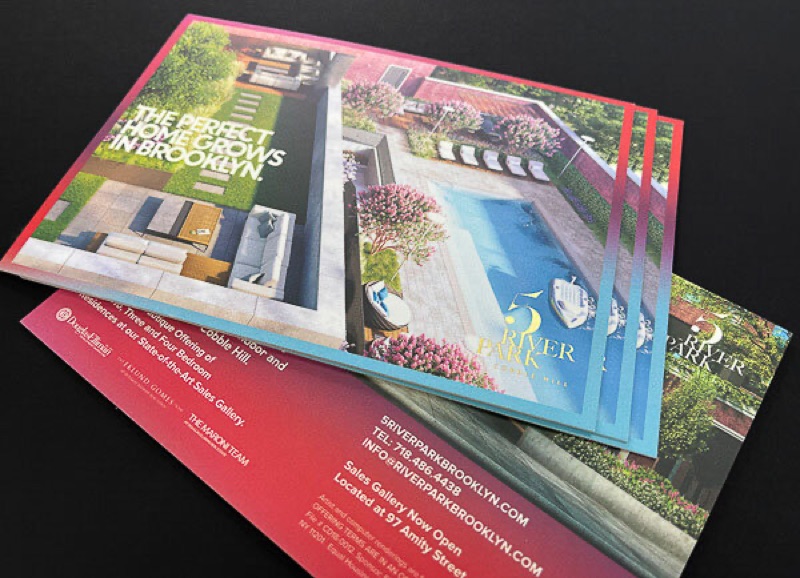 Full color commercial marketing postcard