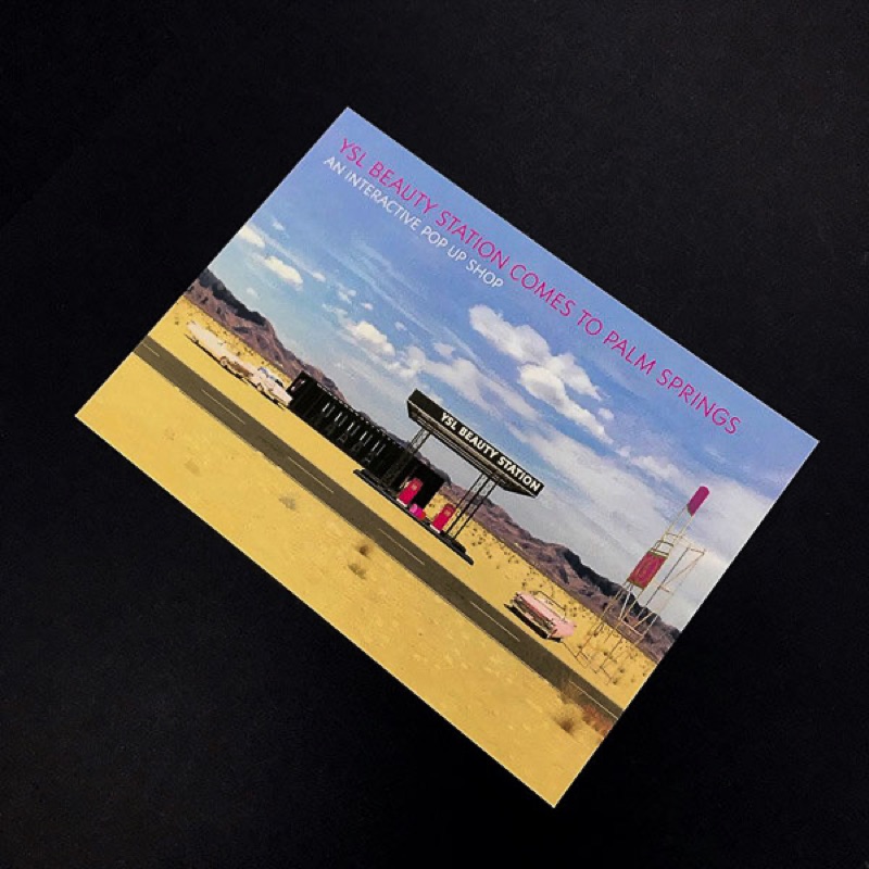 Gloss color postcards for Yves Saint Laurent