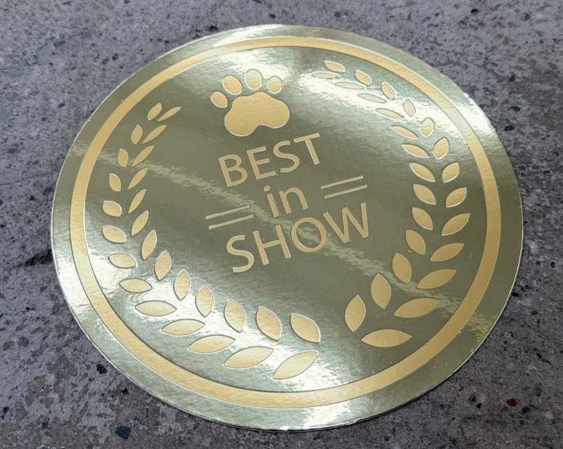 Gold mirror paper with foil stamping and die cut