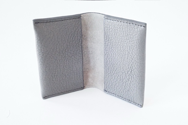 Gray Leather Wallet. Photo 2
