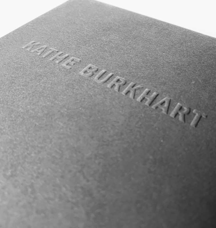 Kathe Burkhart monograph with blind embossed cover
