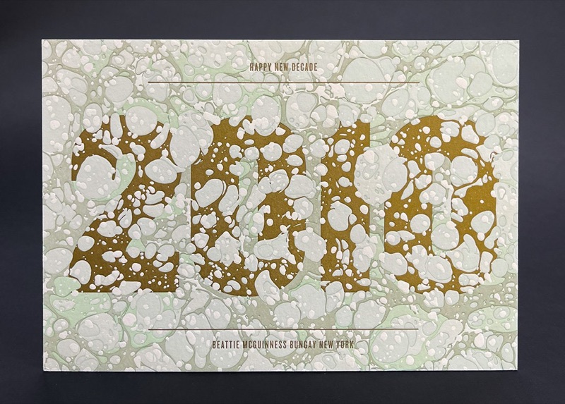 Letterpress holiday card