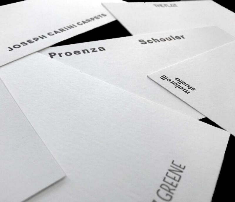 Letterpress letterhead and buckslips