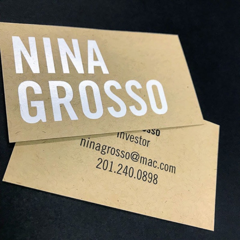 Natural kraft paper business cards