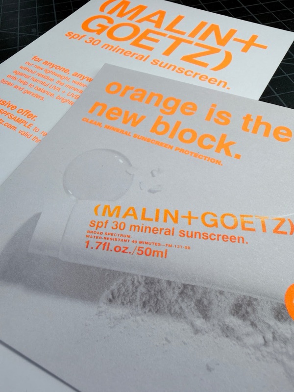 PMS 805 fluorescent orange offset print