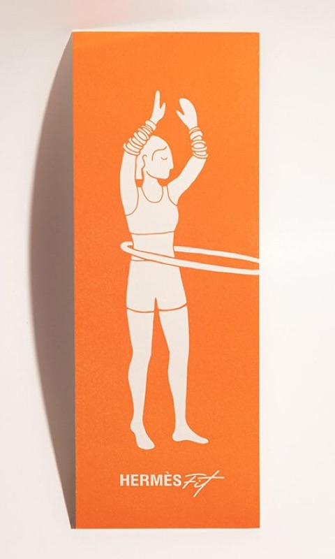 Printed menu for Hermès