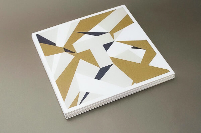 Square offset printed postcard