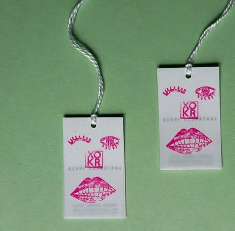 Translucent vellum hang tags