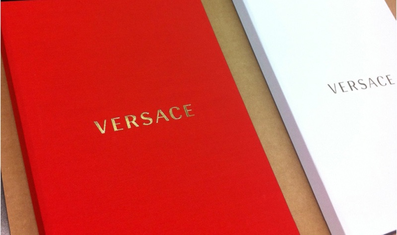 Gold foil stamped red cloth bound edition