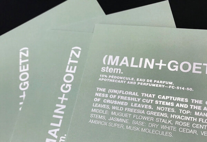 White gloss foil on matte label